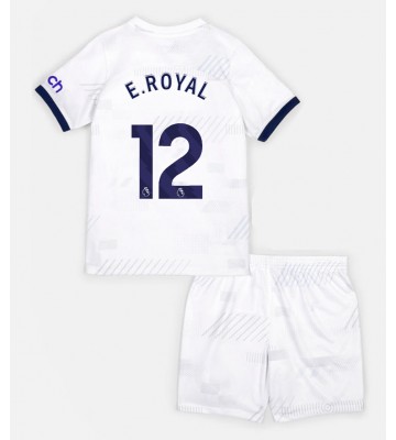 Tottenham Hotspur Emerson Royal #12 Primera Equipación Niños 2023-24 Manga Corta (+ Pantalones cortos)